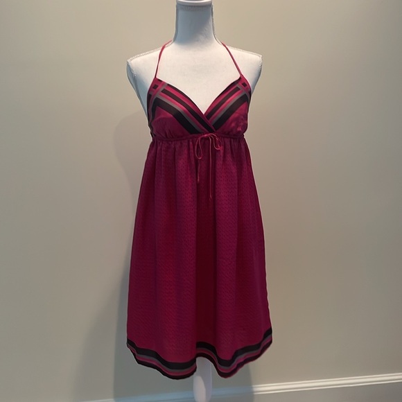 Old Navy Dresses & Skirts - Old Navy XS Polka Dot Hot Pink Baby Doll Halter Dress.